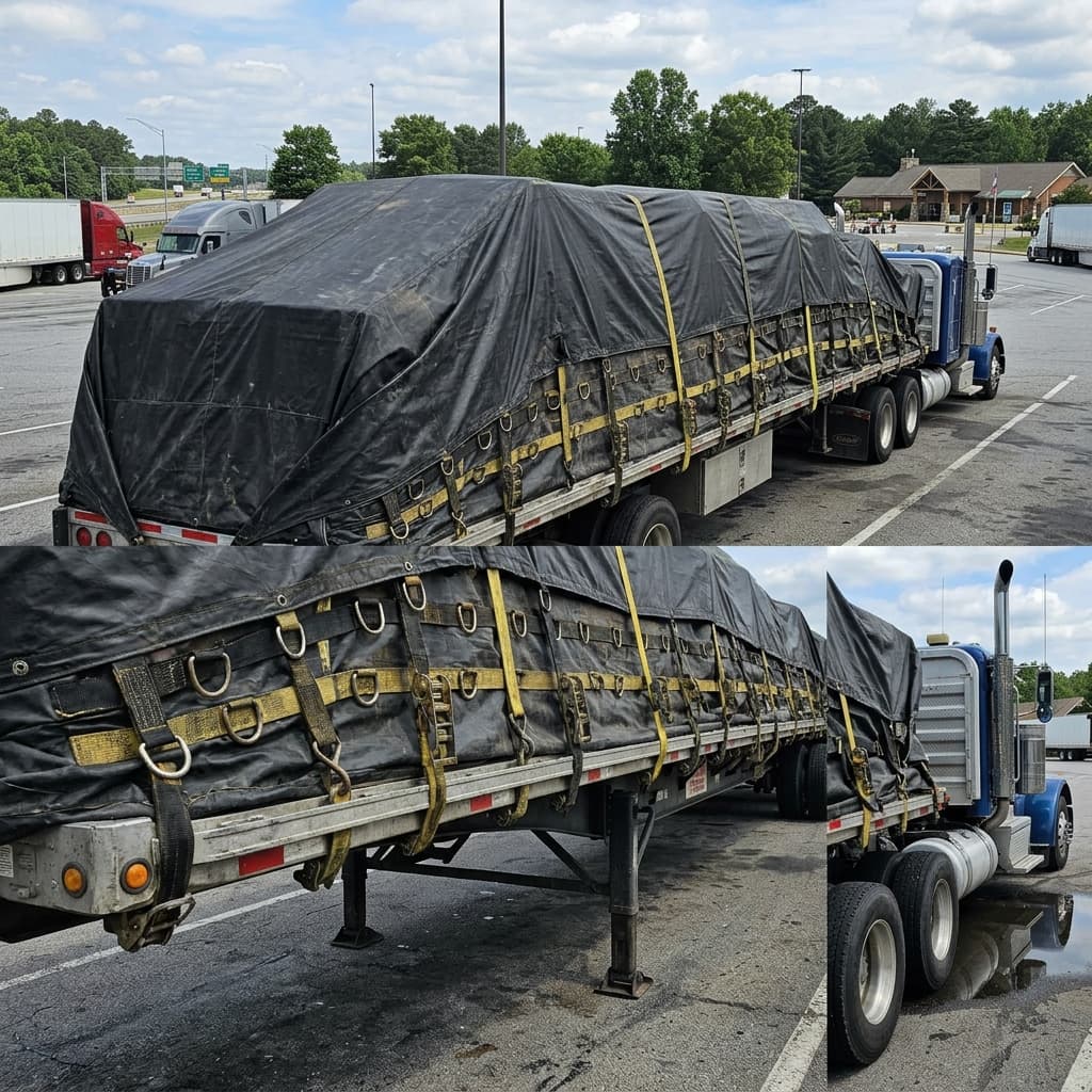 Sidewinder Replacement Tarp - Black Polypropylene 9' x 55'