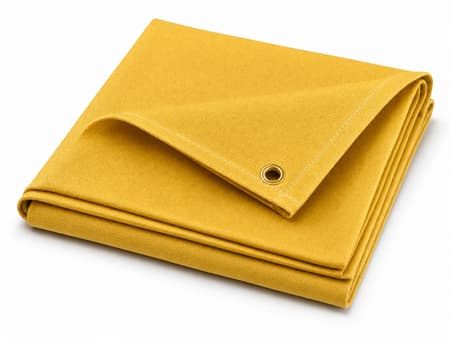 Gold Slag-Shed Acrylic Coated Fiberglass Welding Blankets & Curtains